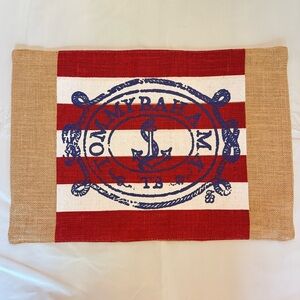 Tommy Bahama Set of Four Mismatched Coordinating Placemats Nautical Pineapple